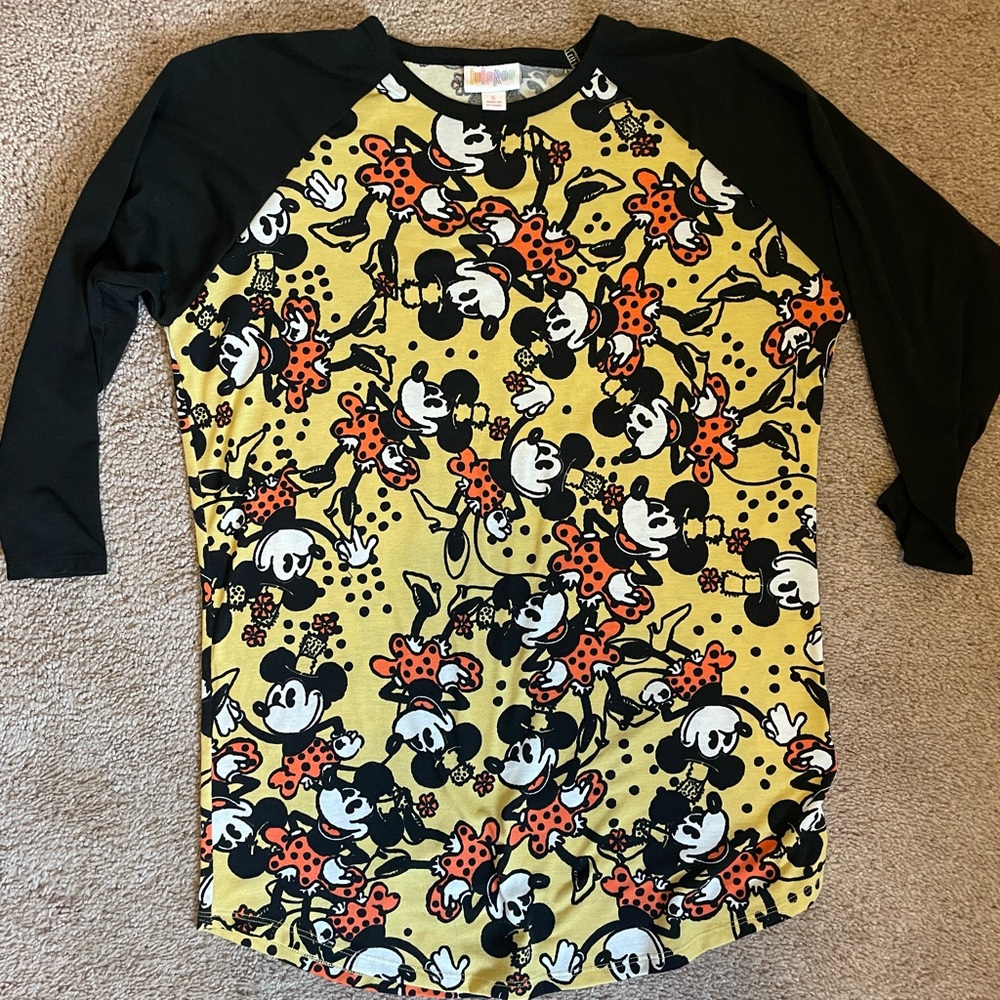 Mickey Minnie Mouse Disney Lularoe Randy Shirt S LLR